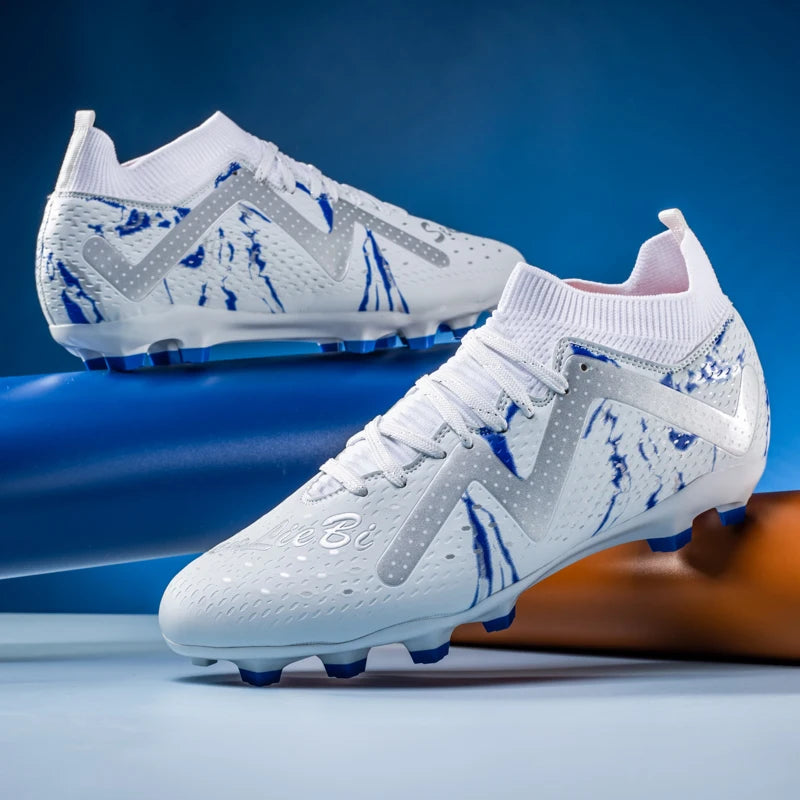 Men's Soccer Cleats Football Cleats for Mens Big Boys Mid-Top Spikes FG/TF Shoes for Youth Professional Training Turf Sneaker