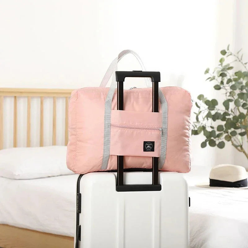 Foldable travel luggage bag, airline carry-on bag, lightweight large-capacity bag, sports weekend travel