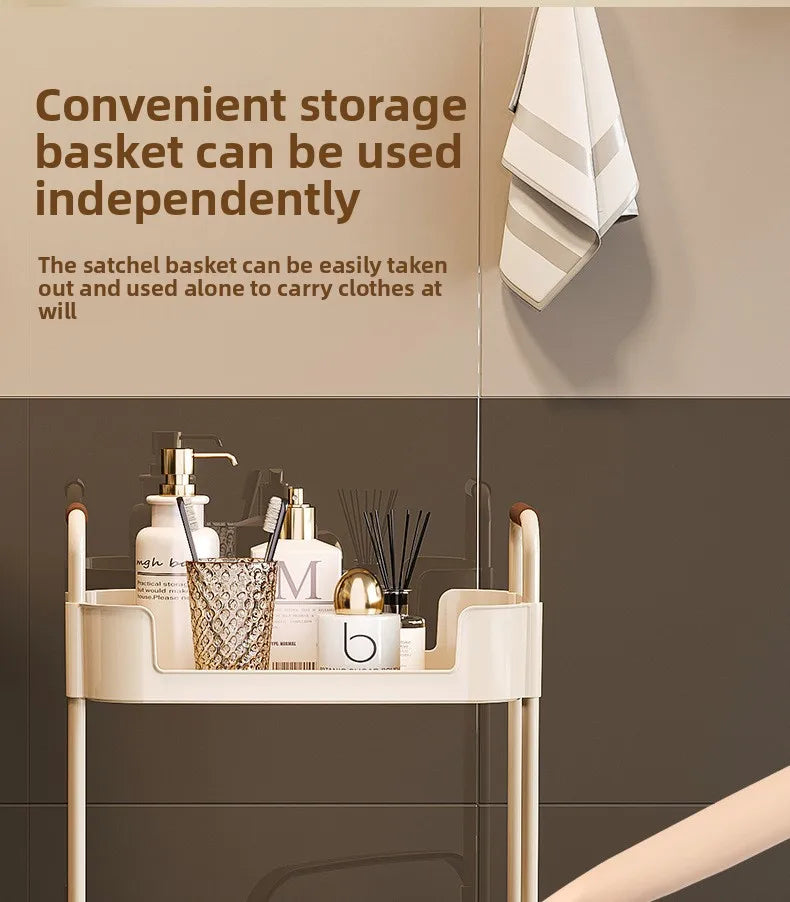 Multi-Functional Laundry Hamper for Home - Large Movable Clothes Basket with Storage Shelf, Bathroom Organizer & Sorting Rack