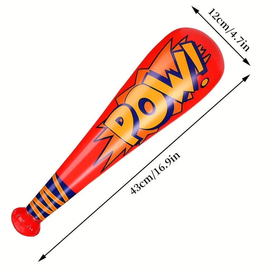 6/12Pcs Pow Inflatable Baseball Bats 17 Inch Inflatable Toy Bats for Kids Baseball Party Decoration Favor Beach And Pool Toys