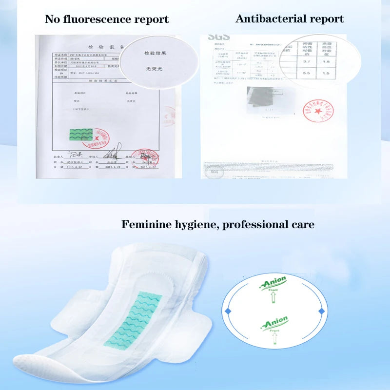 5Packs Feminine Sanitary Pads Menstrual Panties Disposable Hygiene Product Towels Long Night Period Hygienic Night Period Gasket