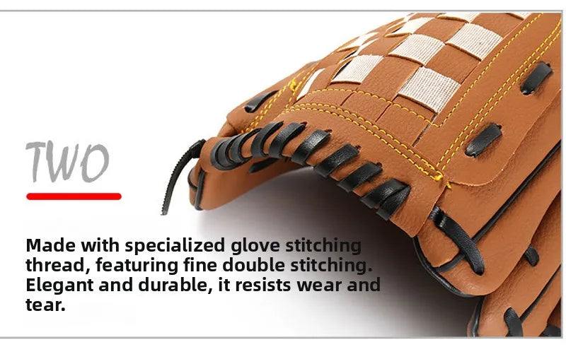 Baseball Gloves PVC PU for Children And Adults Youth Team Building Quality Extension Props Baseball Catching Gloves
