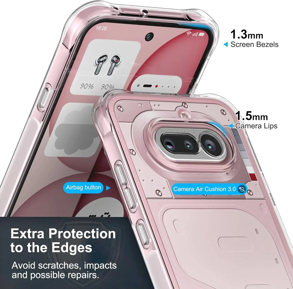 For Nothing Phone 4A 4 A Reinforced Corners Case For Phone4A Soft Clear TPU Shockproof Mobile Phone Cases Back Cover Coque Funda