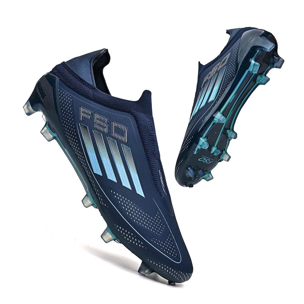 New Men Soccer Shoes Cleats Football Boots Non Slip Match Training Outdoor Sport Boys Breathable Adult Long Spikes Comfortable