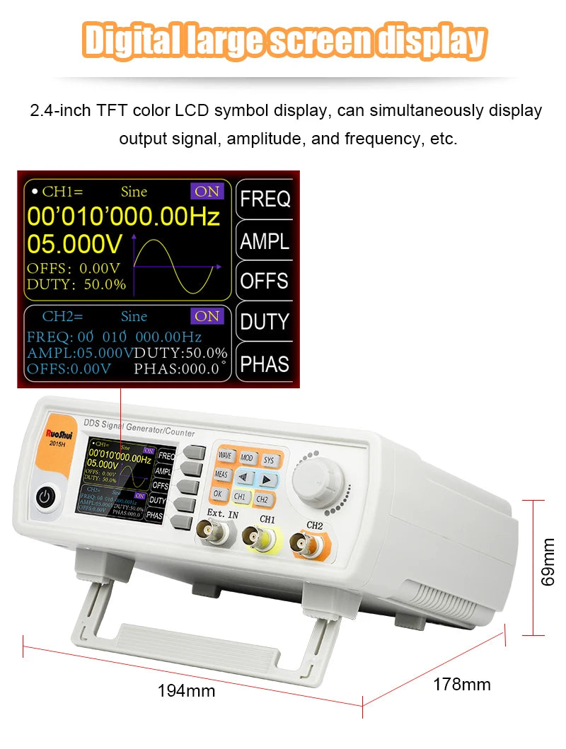 VICTMini Digital Multimeter 30000 Counts True RMS AC/DC 1000V Desktop Multimetro 300MHz Electrician Transistor Capacitance Test