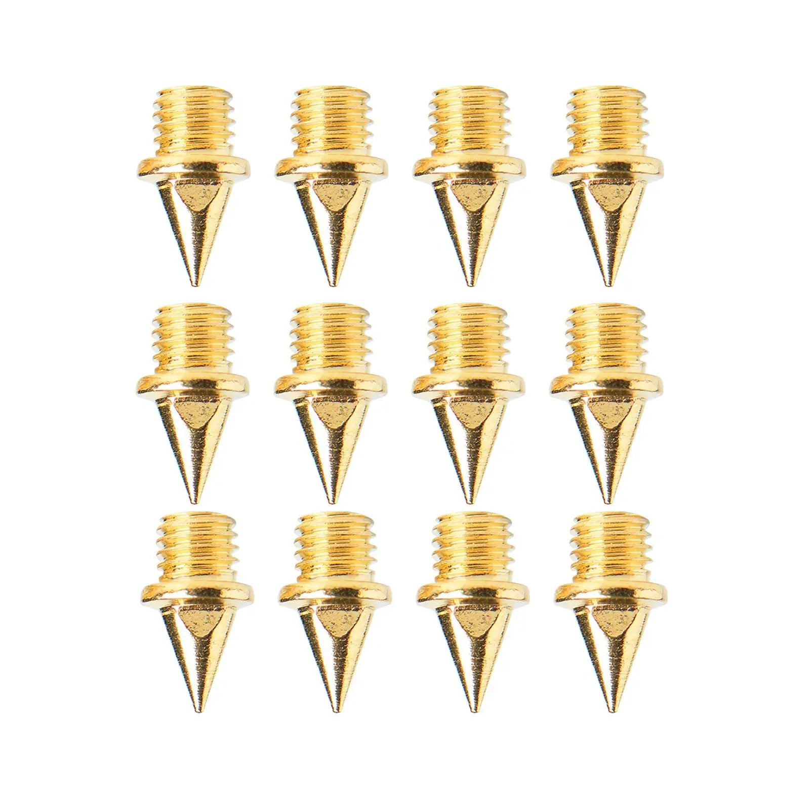 12Pcs Replacement Spikes for Track Shoes Sturdy Track and Field Running Spikes for Outdoor Training Sprint Short Running Exams