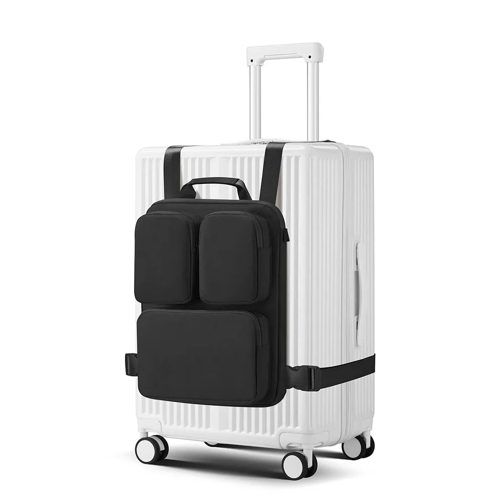 External Luggage Bag for Luggage Travel Organizer Storage Bag Lightweight 15.6-inch Laptop Handbag Suitcase Additional Vest Bag