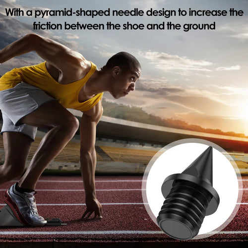 100Pcs Track Spikes Set Steel Wear Resistant Shoe Spikes Replacement Anti Slip Lightweight Sneakers Running Hiking Spikes
