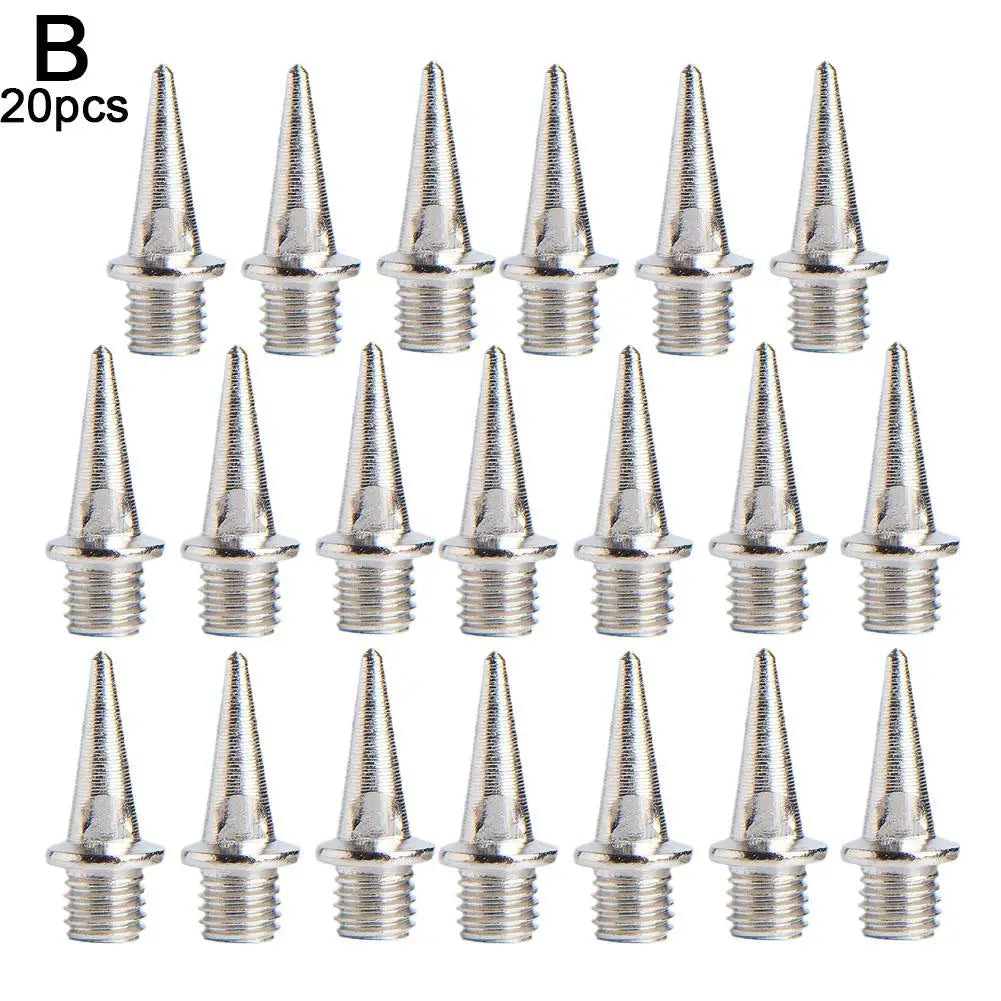 20 Pcs Hard Steel Track And Cross Country Spikes With Spike Wrench Replacement For Sprint Sports Short Running Shoes M4I0