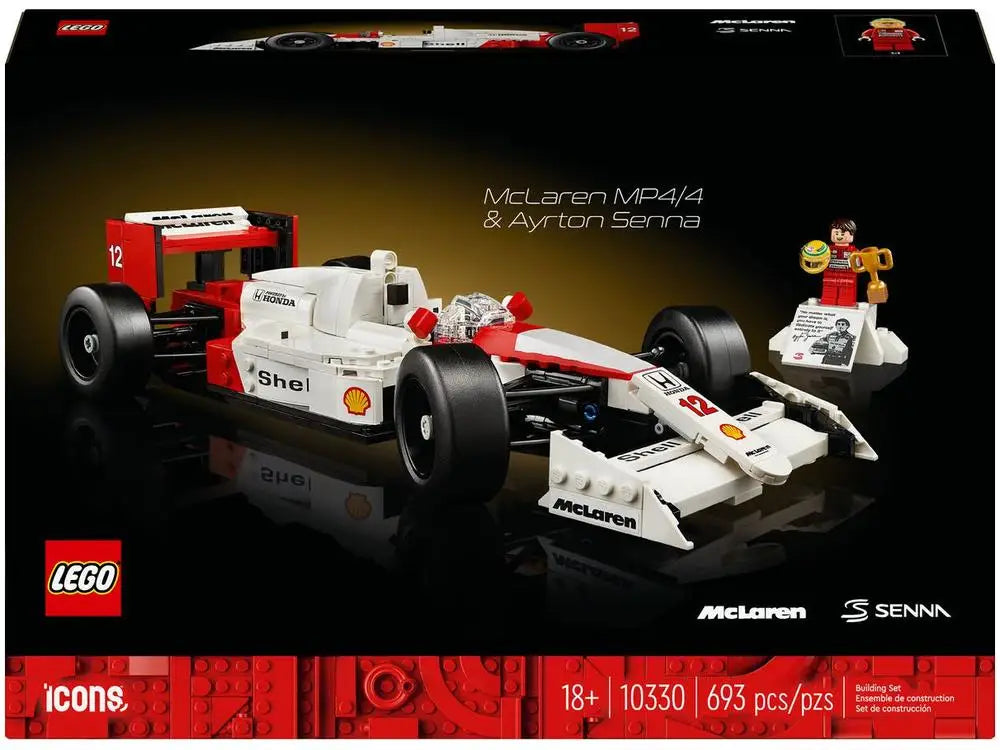 LEGO Icons McLaren MP4/4 and Ayrton Senna