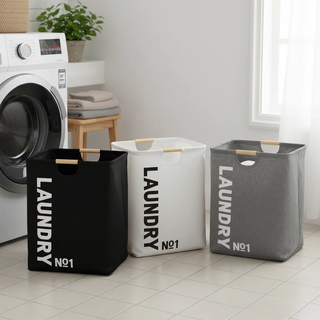 Large Laundry Hamper Clothes Hamper for Laundry Foldable Laundry Basket with Handle Cotton Fabric Storage Bin for Clothes Toys