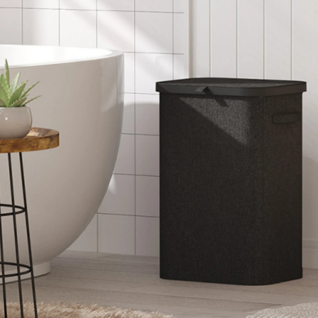 85L Laundry Hamper with Handles Inner Bag Plastic Frame Good Support Large Capacity Dirty Clothes Basket