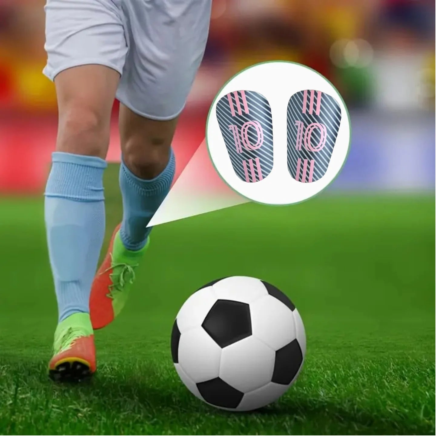 [Professional Shin Guards] Lightweight Professional Soccer Training Shin Guards, 1 Pair | Impact Reduction Buffer Protective