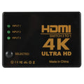 Grwibeou 3x1 4K HDMI Switch HD Video Switcher Adapter 3 Input 1 Output Port HDMI Splitter Hub for Xbox PS4 DVD HDTV PC Laptop TV