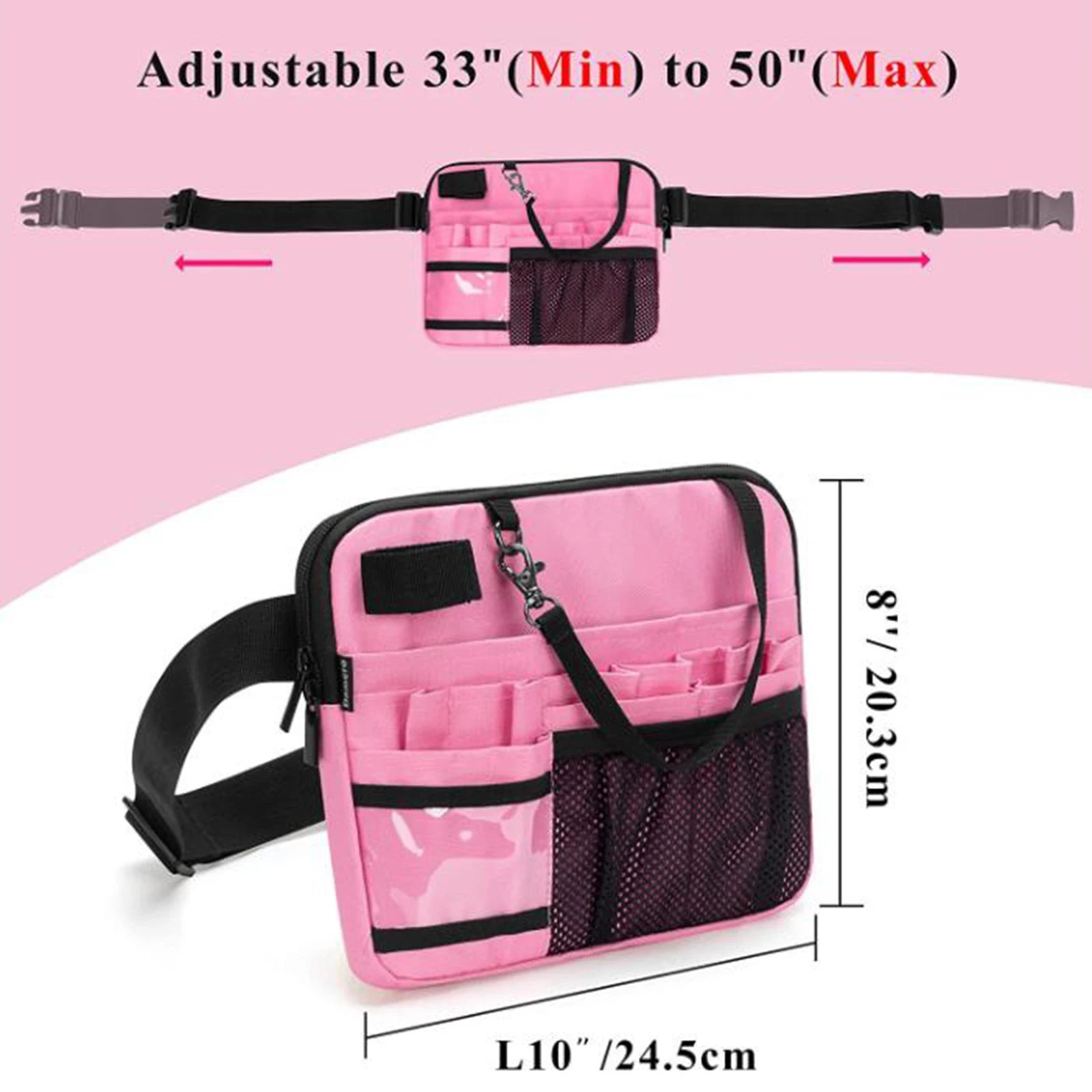 Nurse Fanny Pack Stethoscopes Durable Emergency Supplies Medical Gear Pocket Multiple Pockets Nurse Tool Waist Bag Vet Nurse