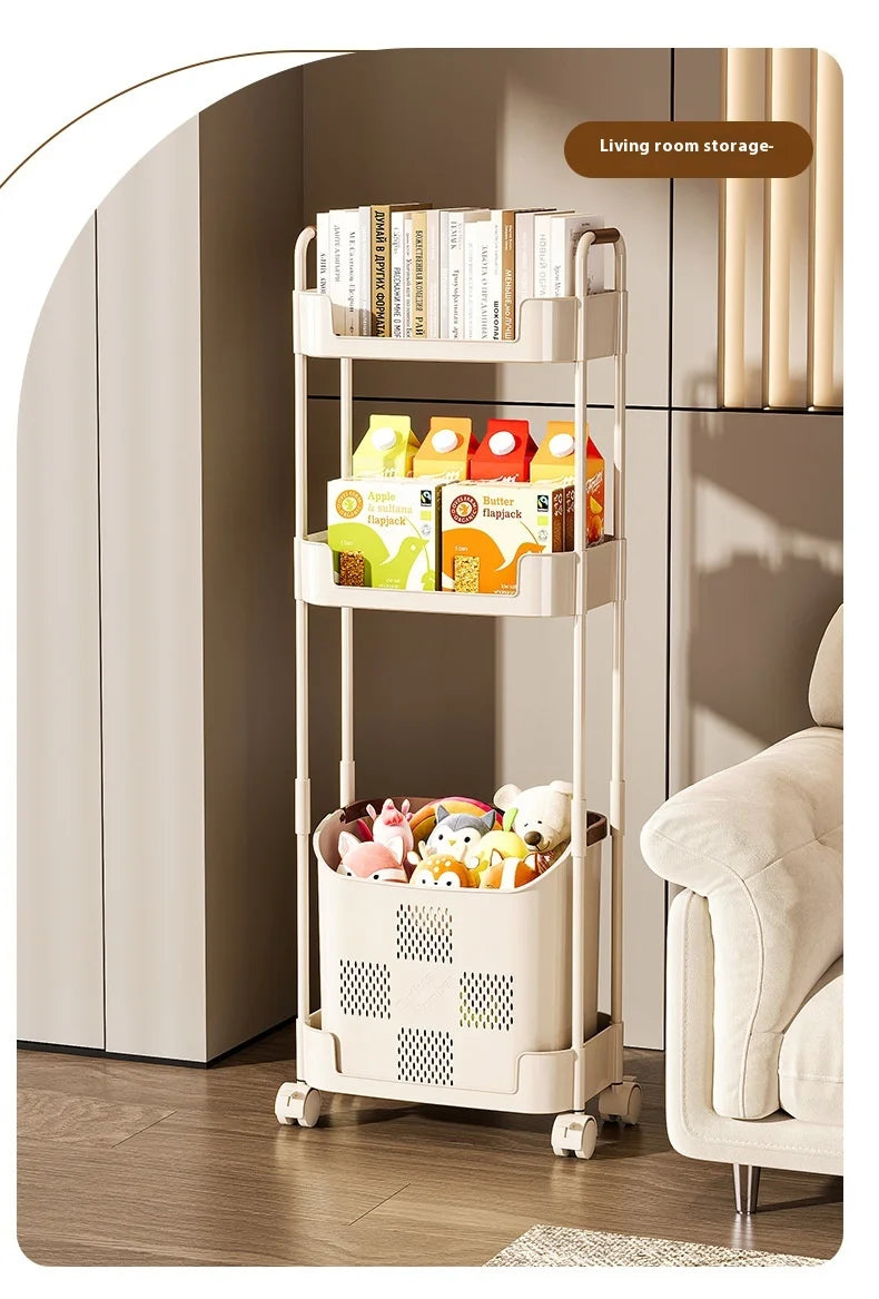 Multi-Functional Laundry Hamper for Home - Large Movable Clothes Basket with Storage Shelf, Bathroom Organizer & Sorting Rack