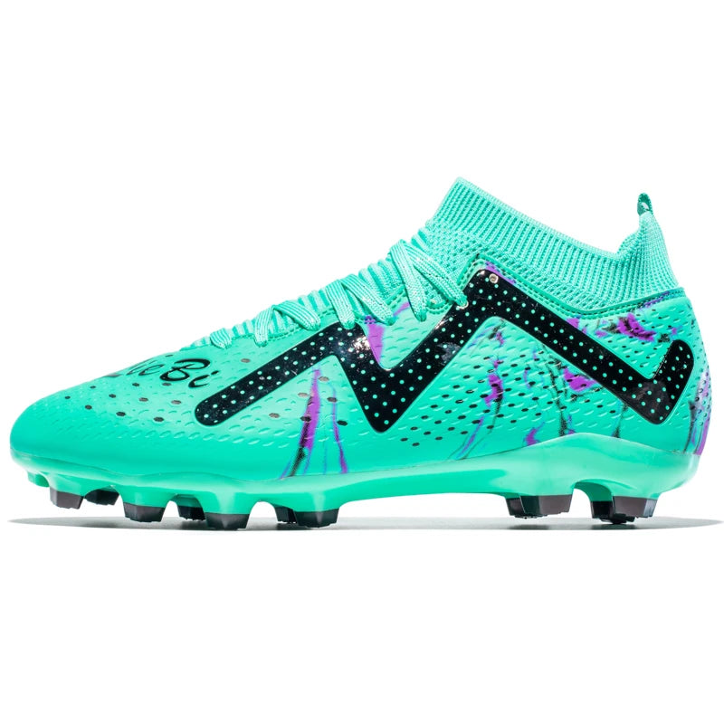 Men's Soccer Cleats Football Cleats for Mens Big Boys Mid-Top Spikes FG/TF Shoes for Youth Professional Training Turf Sneaker