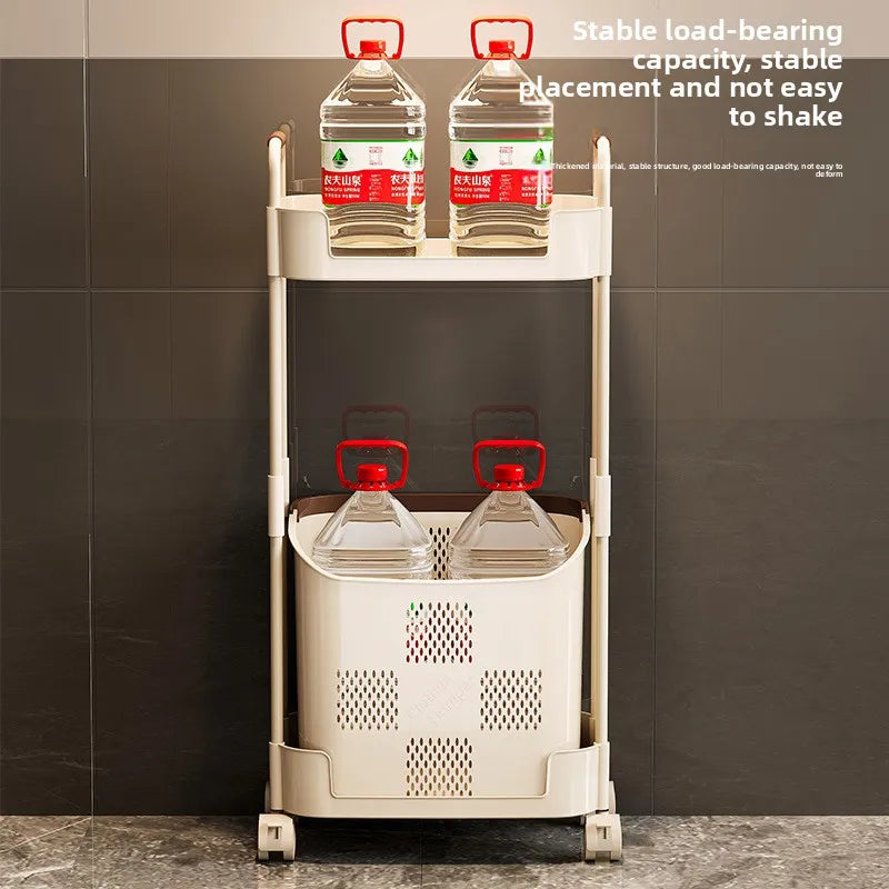 Multi-Functional Laundry Hamper for Home - Large Movable Clothes Basket with Storage Shelf, Bathroom Organizer & Sorting Rack