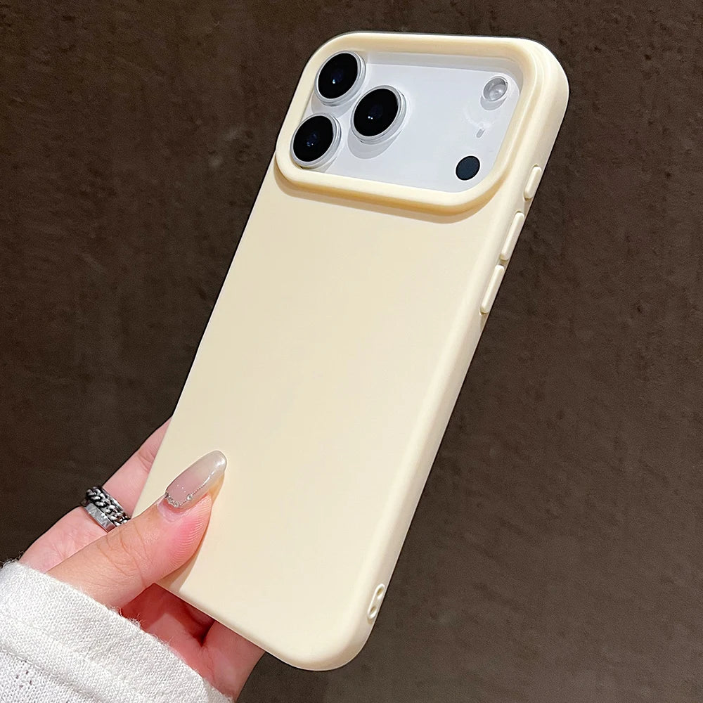 Candy Color Silicone Protective Phone Case For iPhone 17 Pro Max 17 Air 17 Pro Shockproof Matte Soft TPU Bumper Back Cases Cover