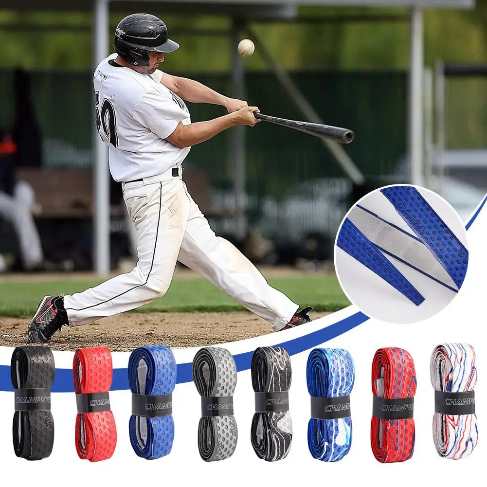 1Pcs PU Baseball Bat Tapes Wrap Shock Absorption Multicolor Anti-slip Sport Accessoriess Bockey Cricket Softball Bat Grip