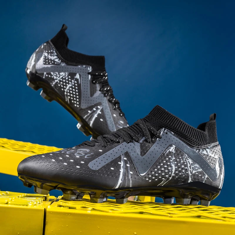 Men's Soccer Cleats Football Cleats for Mens Big Boys Mid-Top Spikes FG/TF Shoes for Youth Professional Training Turf Sneaker